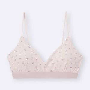 Rose Bralette with Matching Boxer Briefs in Pink